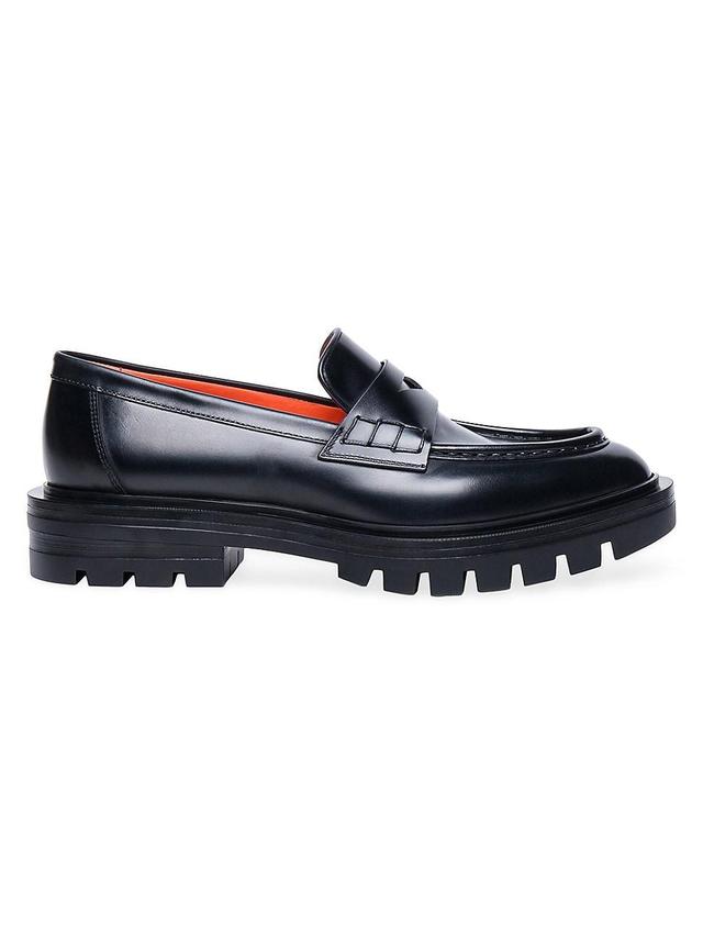 Womens Feline Leather Lug-Sole Loafers Product Image