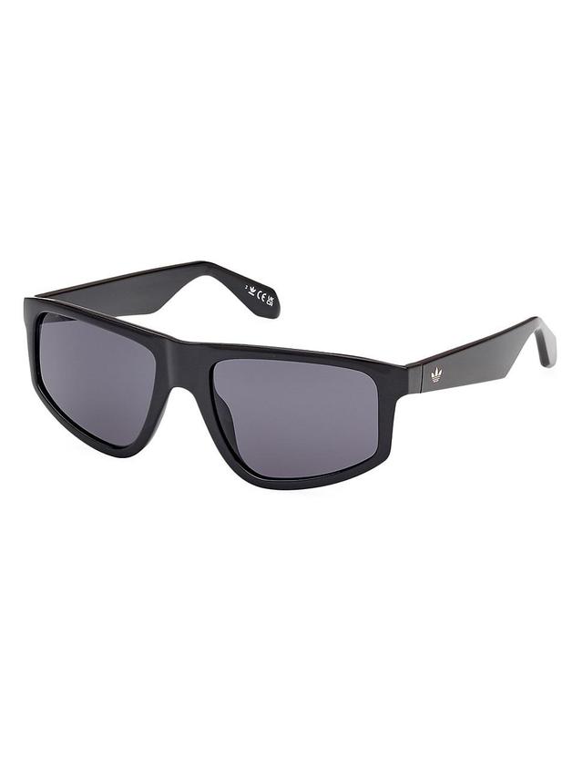 Mens 55MM Rectangular Sunglasses Product Image