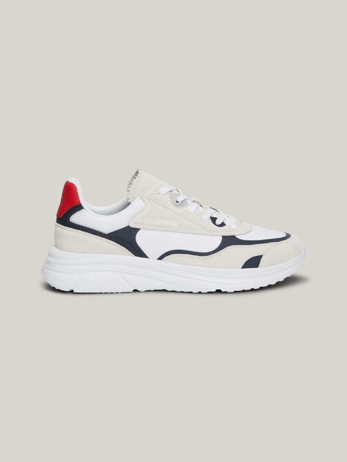 Tommy Hilfiger Men's Hilfiger Suede Panel Chunky Sole Sneaker - White - US 8 / EU 41 Product Image