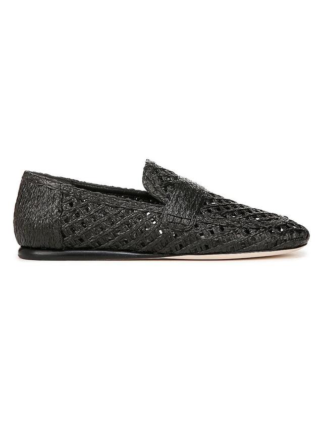 Davis Flat Raffia Loafers Product Image