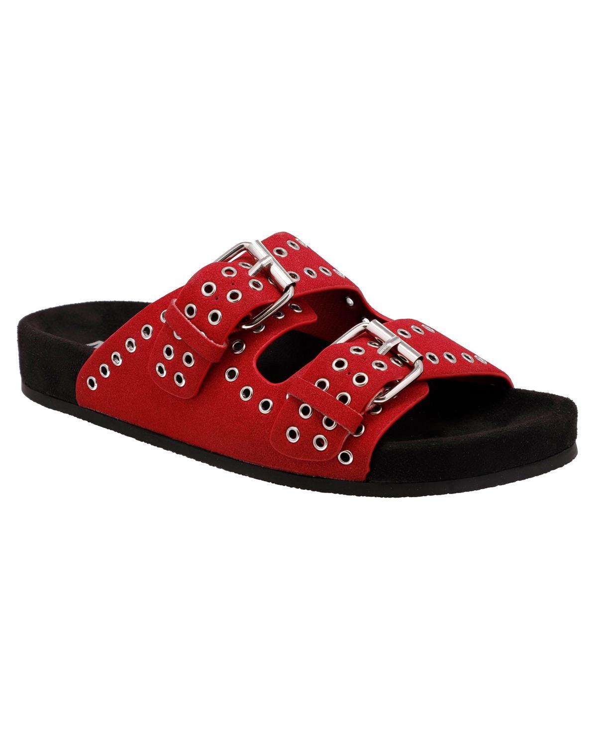 Mia Womens Brooklyn Slip-On Buckle Slide Sandals Product Image