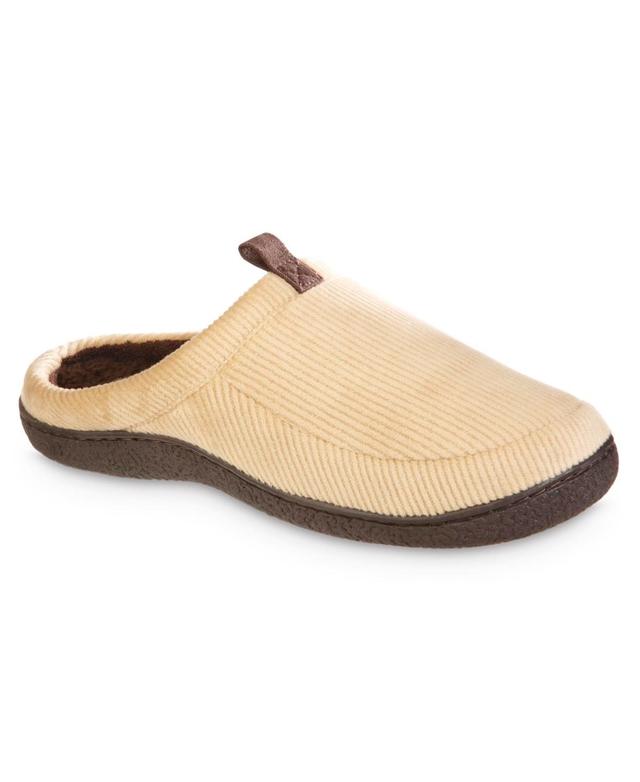 isotoner Advanced Memory Foam Corduroy Hoodback ECO Comfort Mens Slippers Product Image