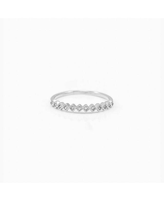 Thin Crystal Band Ring Product Image