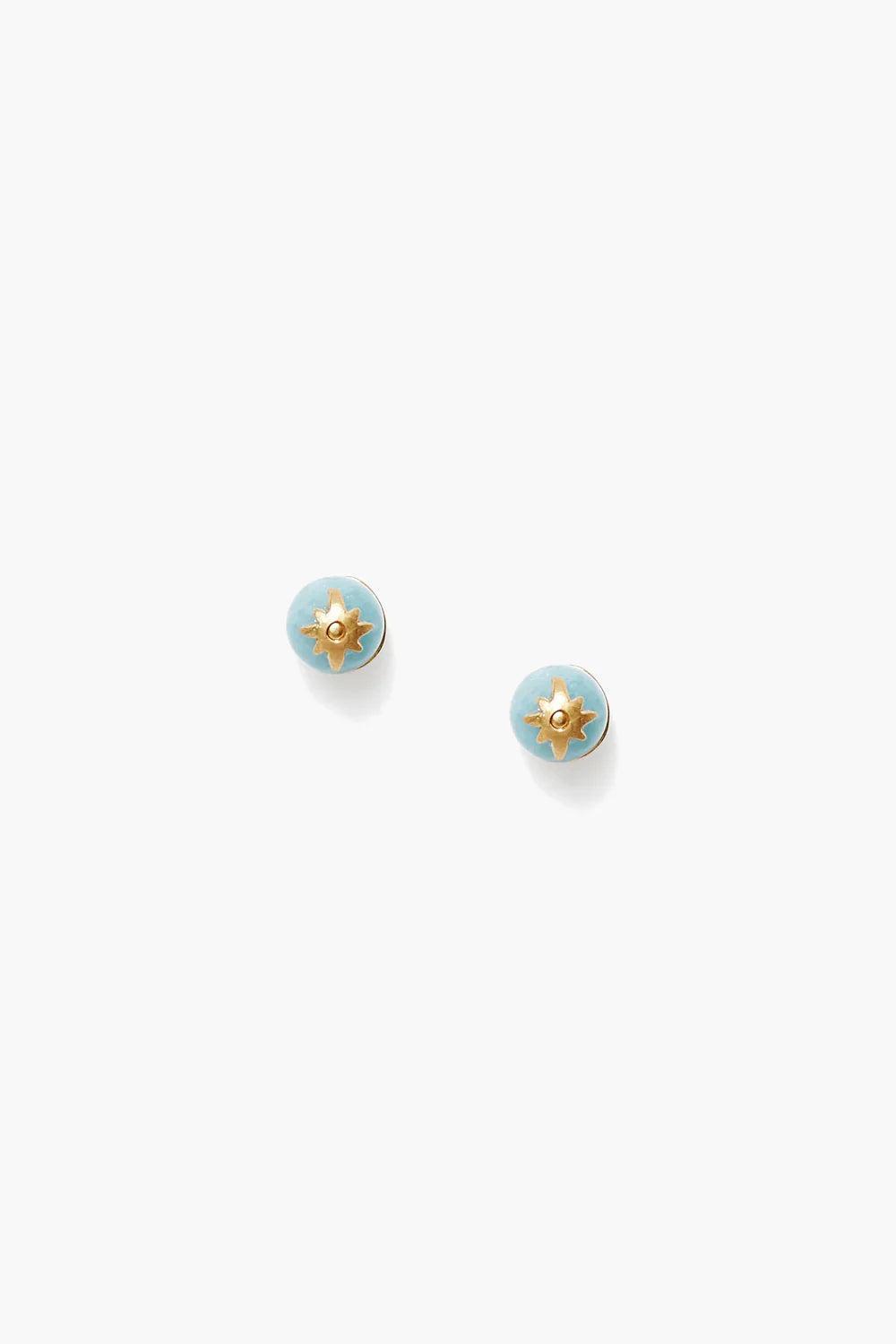 Chan Luu Cecelia Stud Earrings Aqua Product Image