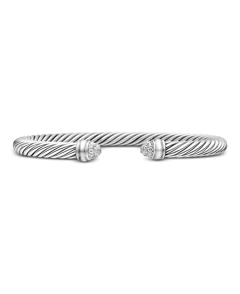 Womens Cable Classics Bracelet with Pav Diamonds Product Image