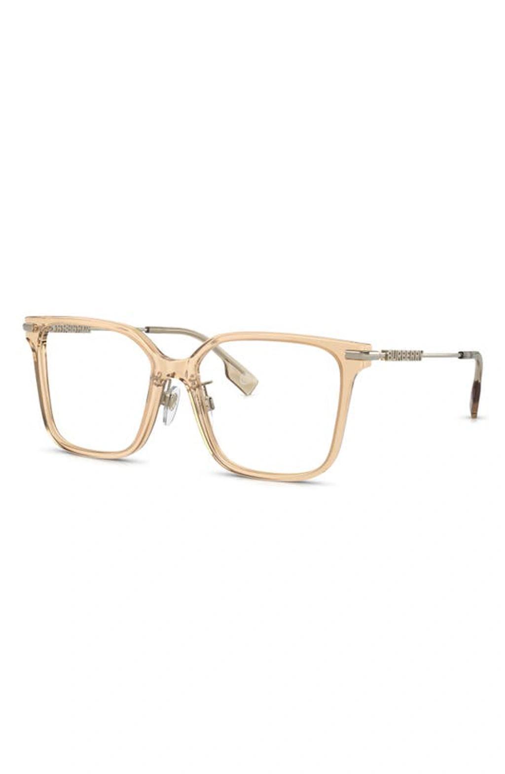 Elizabeth 52mm Square Optical Glasses In Brown Product Image