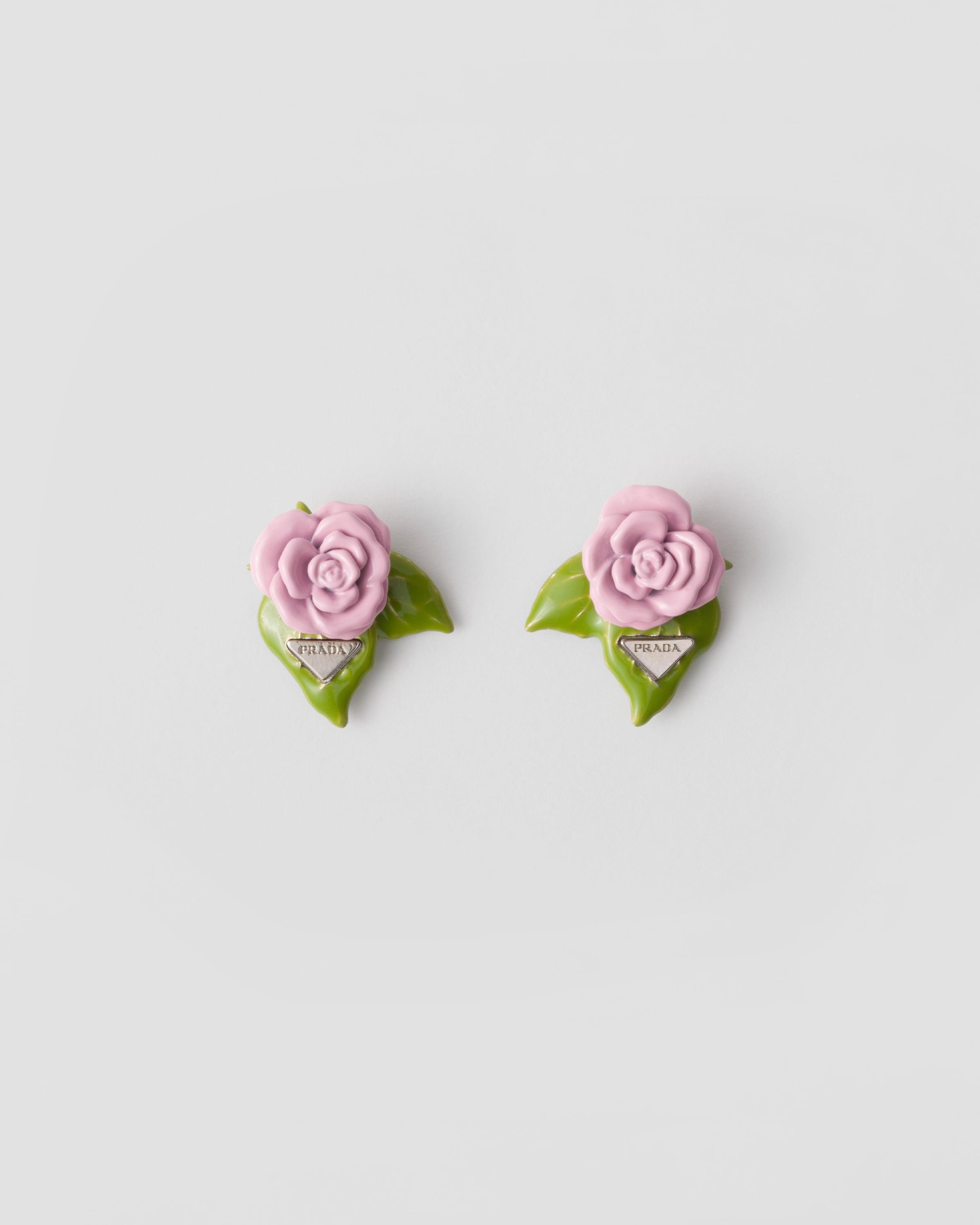 Enameled metal earrings Product Image