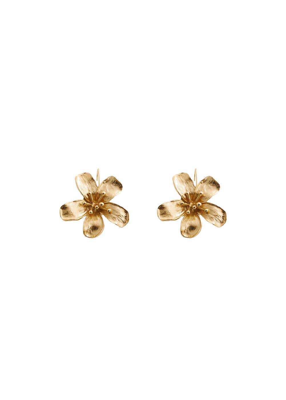 MANGO - Floral earrings - One size - Women Product Image