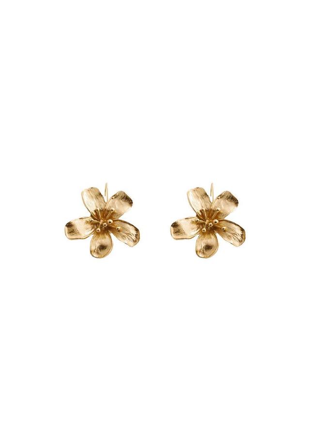 MANGO - Floral earrings - One size - Women Product Image