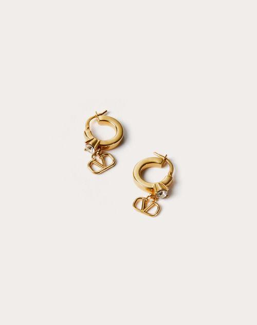 MINI VLOGO SIGNATURE METAL EARRINGS WITH SWAROVSKI® CRYSTALS Product Image