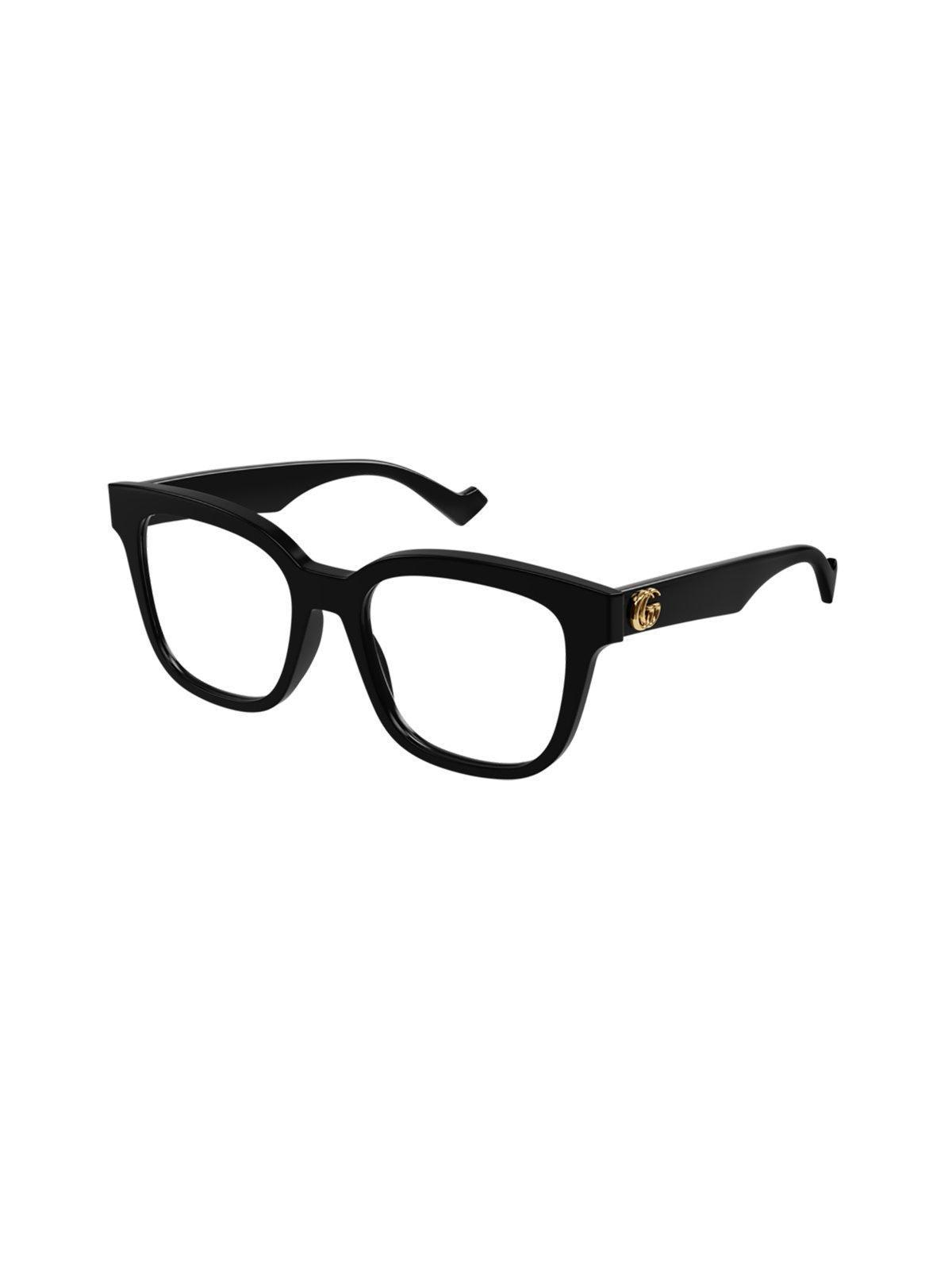 Square Frame Glasses In 004 Black Black Transpare Product Image