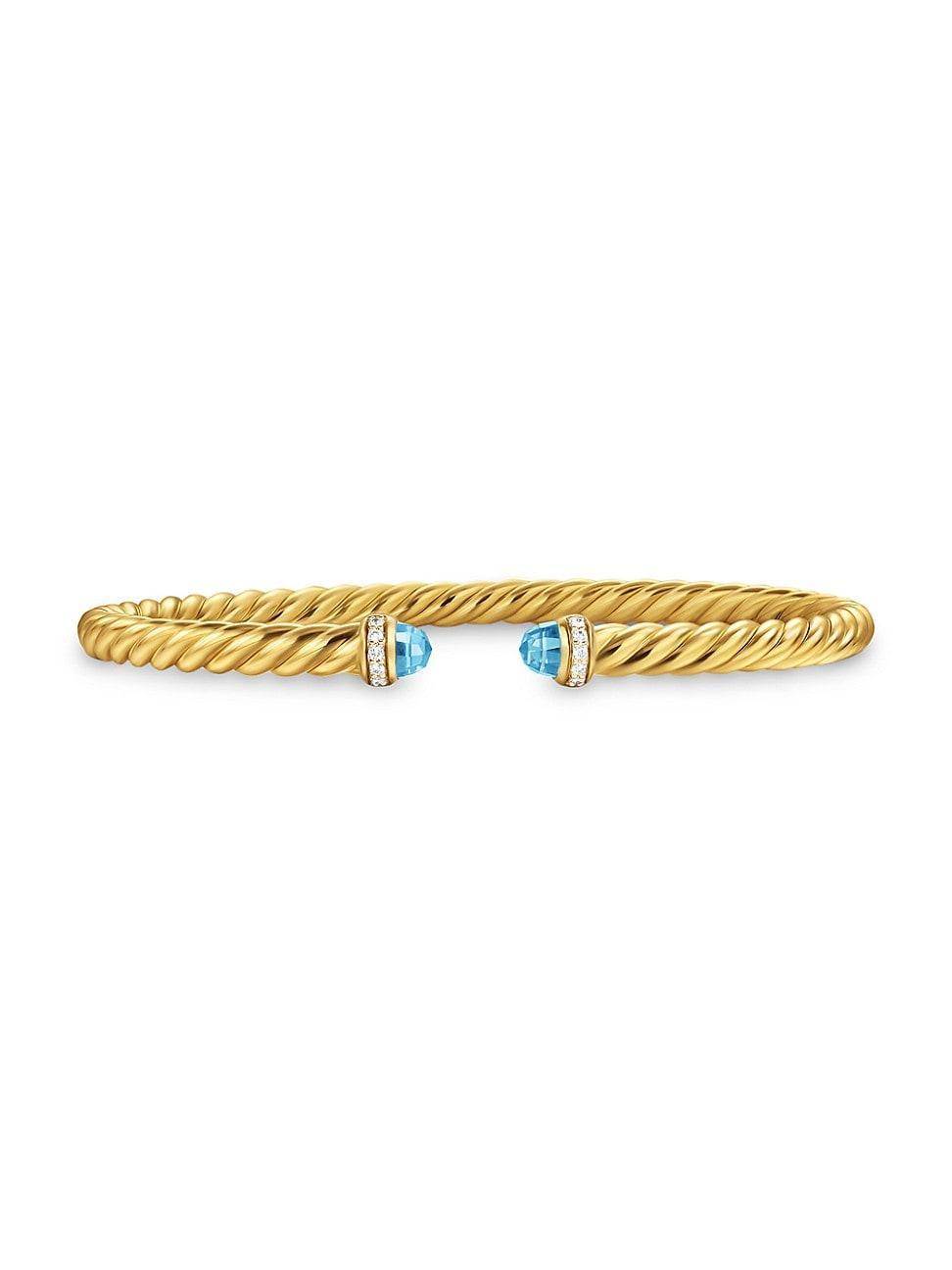 Womens Cablespira Flex Bracelet in 18K Yellow Gold Product Image