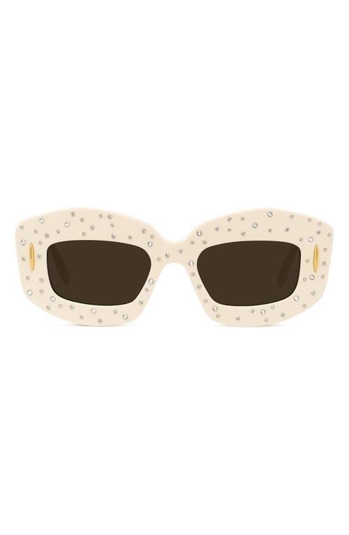 Loewe Silver Screen 49mm Rectangular Sunglasses Product Image