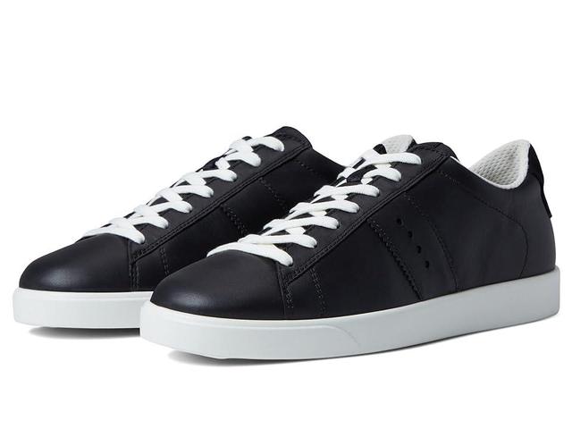 ECCO Street Lite Retro Sneaker Black) Women's Shoes Product Image