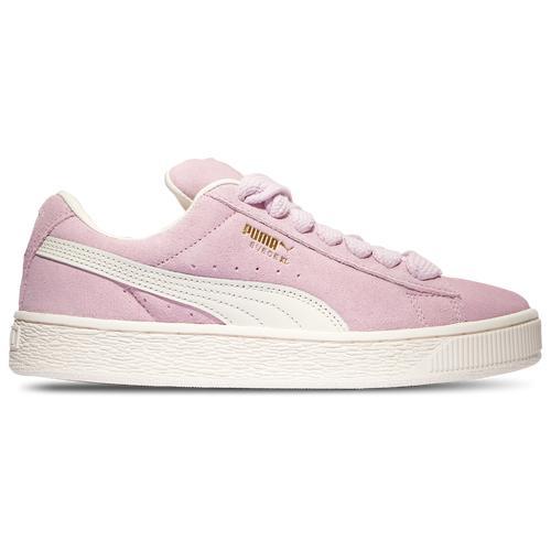 PUMA Womens Suede XL - Training Shoes Warm White/Grape Mist Product Image