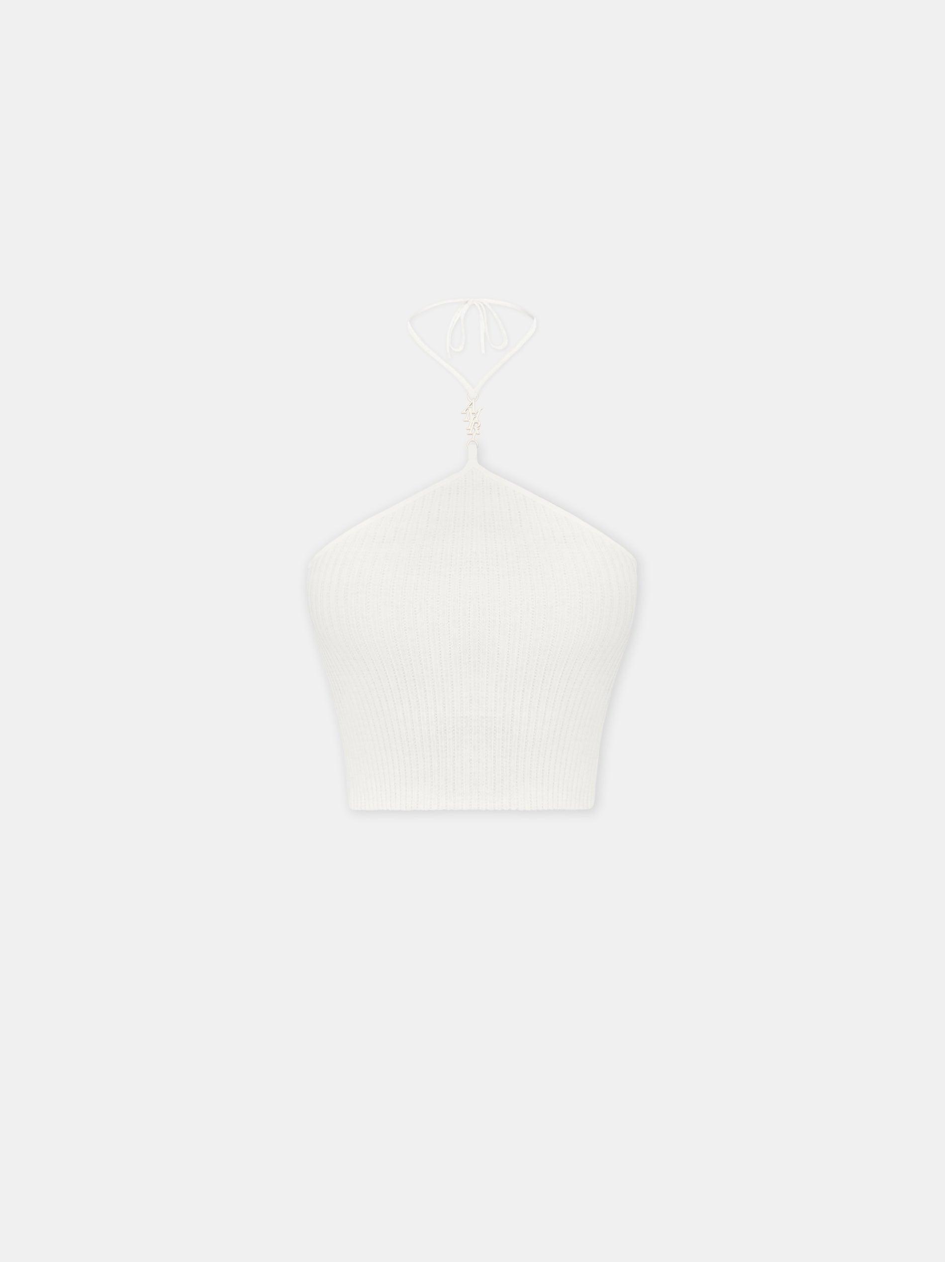 WOMEN - WOMEN'S AMIRI STACKED HALTER TOP - Alabaster Female Product Image