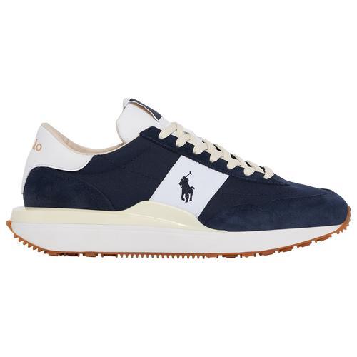 Polo Ralph Lauren Mens Train 89 Suede Sneaker - Shoes Hunter Navy/White Product Image