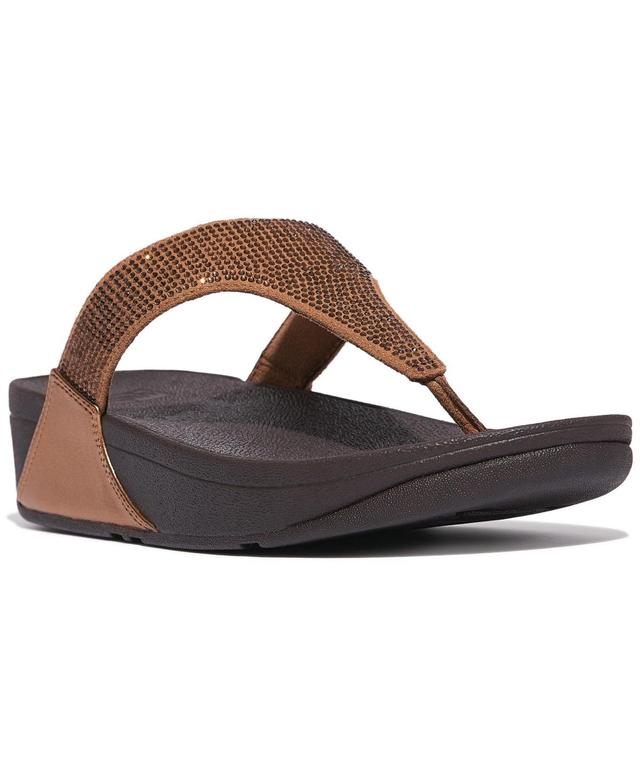 FitFlop Womens Lulu Crystal Toe-Post Sandals Product Image