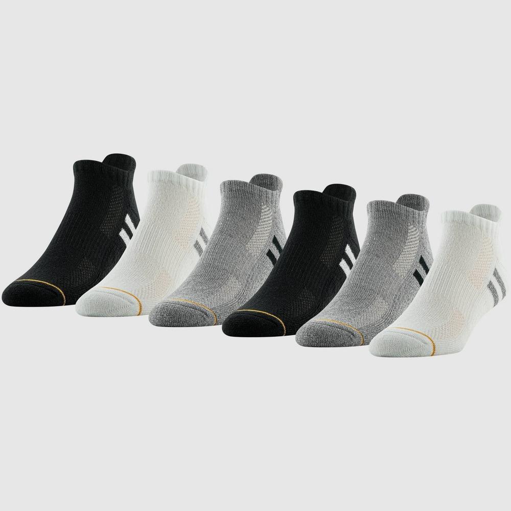 Goldtoe Signature Collection Mens Modern Essential No Show Socks 6pk Gray 6-12.5 Product Image