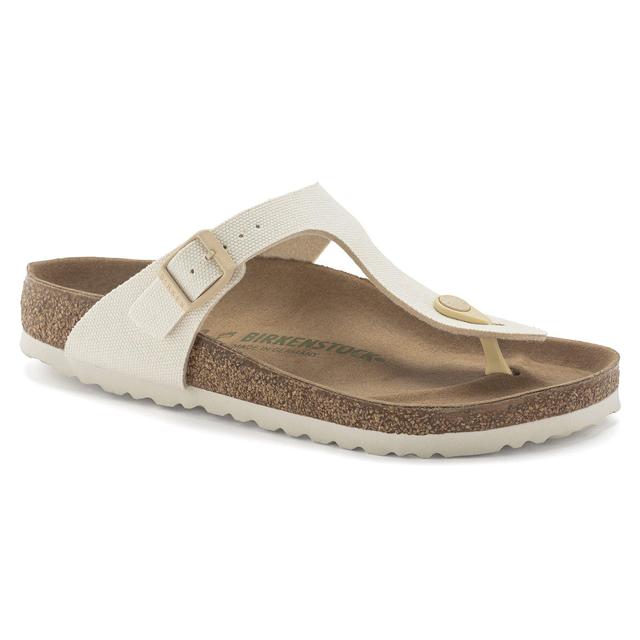 Birkenstock Gizeh Vegan Canvas (Eggshell Canvas) Women's Shoes Product Image