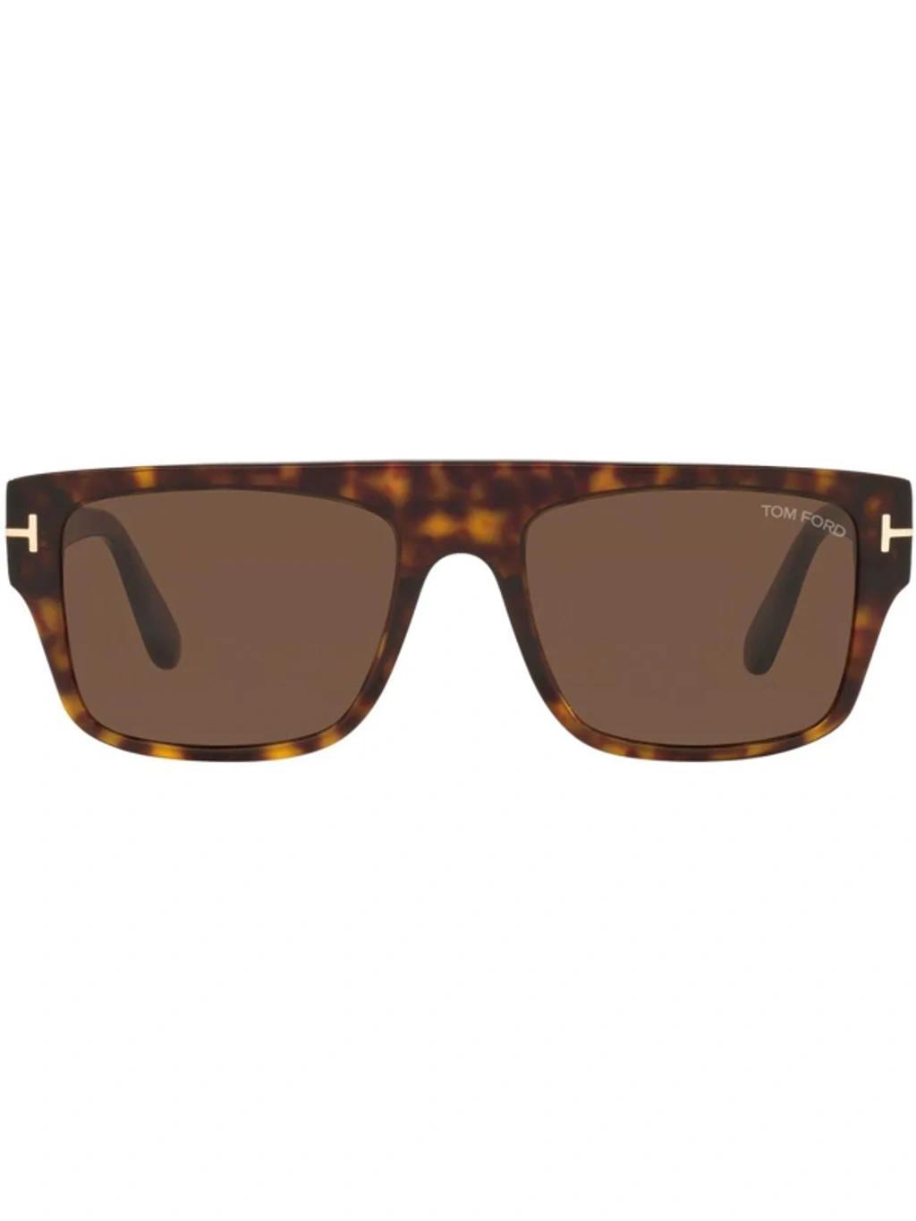 TOM FORD Tortoiseshell-effect Square-frame Sunglasses In Brown product image