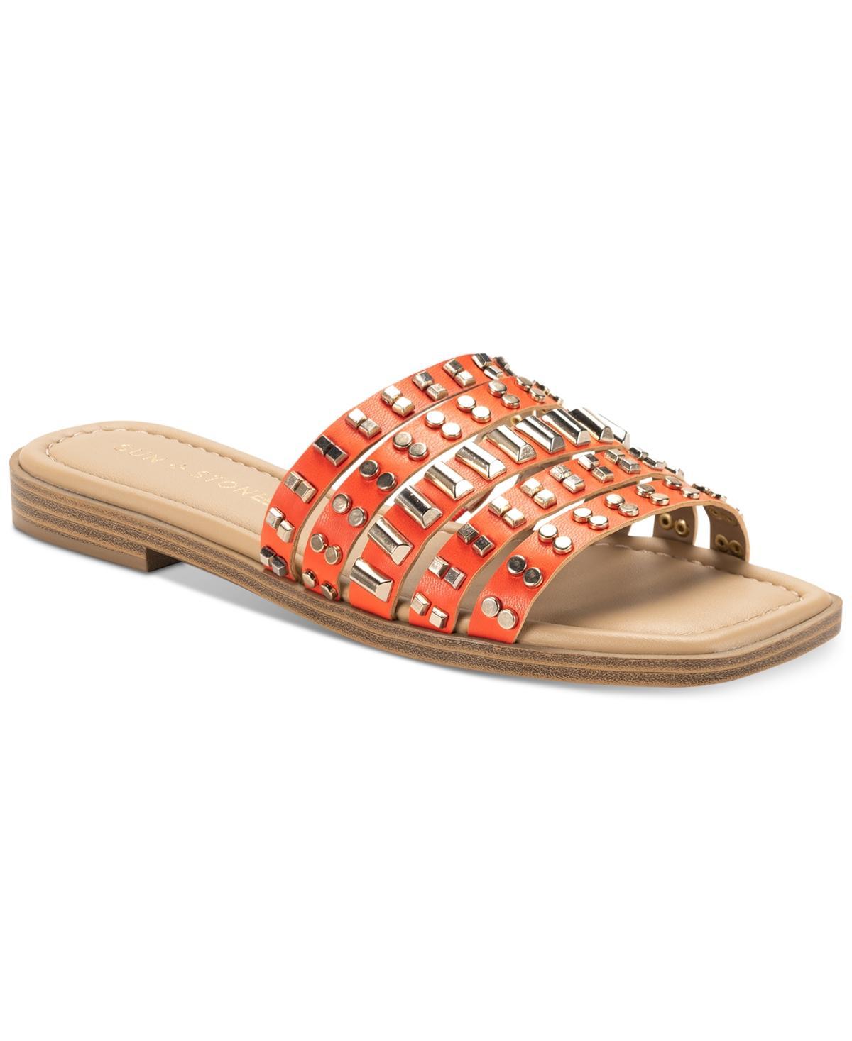 Sun + Stone Womens Martaa Stud Slides, Created for Macys Product Image