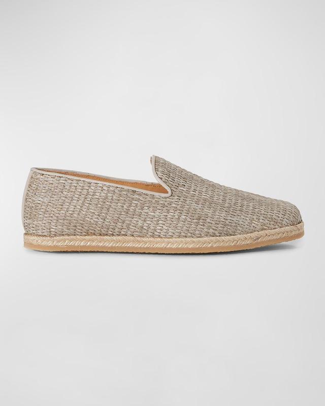 Paul Stuart Men's Lido Raffia Espadrilles - Size: 8D - NATURAL Product Image