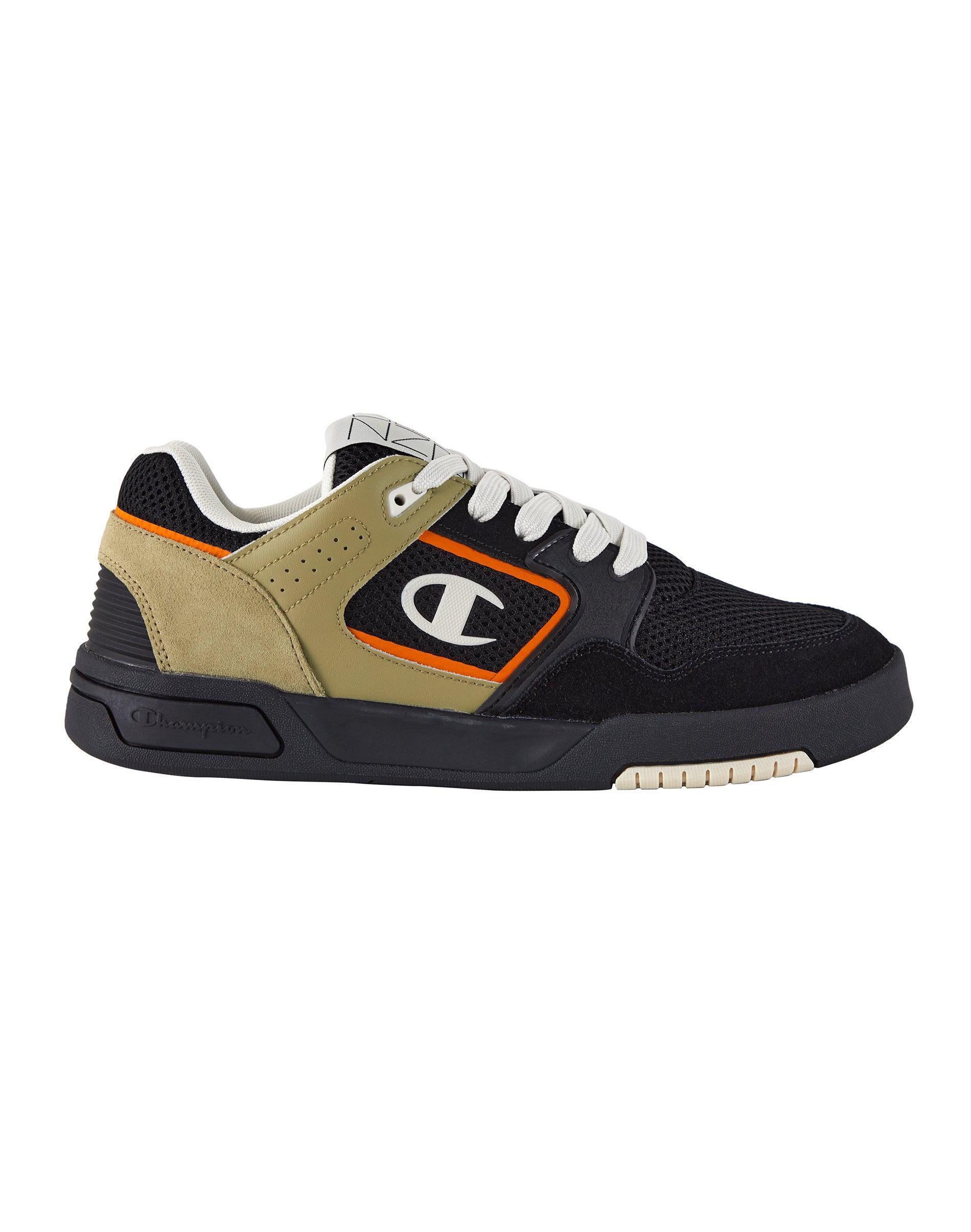 Champion Mens Z90 Skate Mesh Low Top Shoes Black/Brown/Orange 12 Product Image