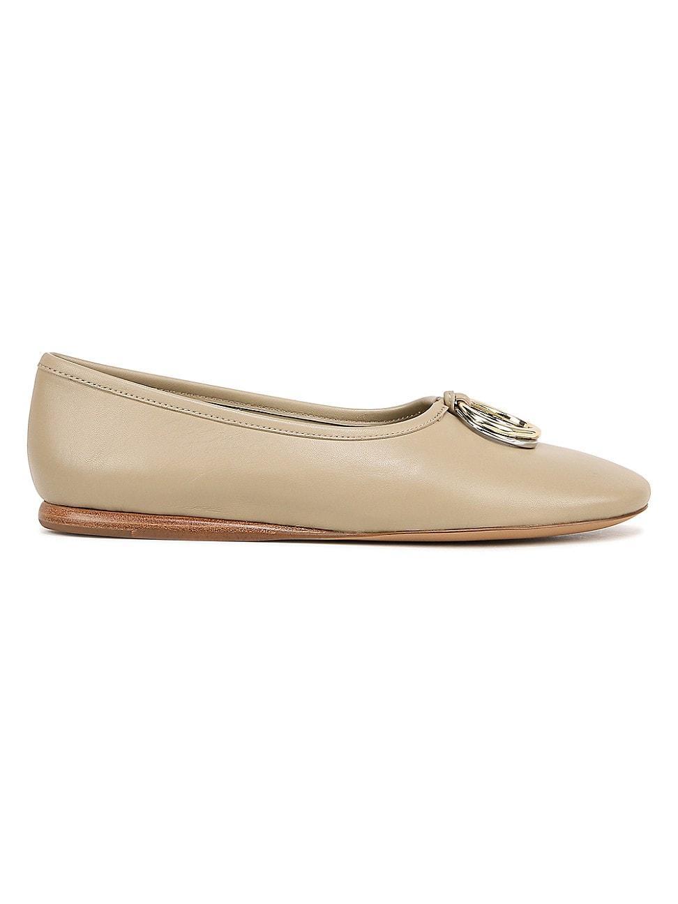 Womens Didi Leather Ballet Flats product image