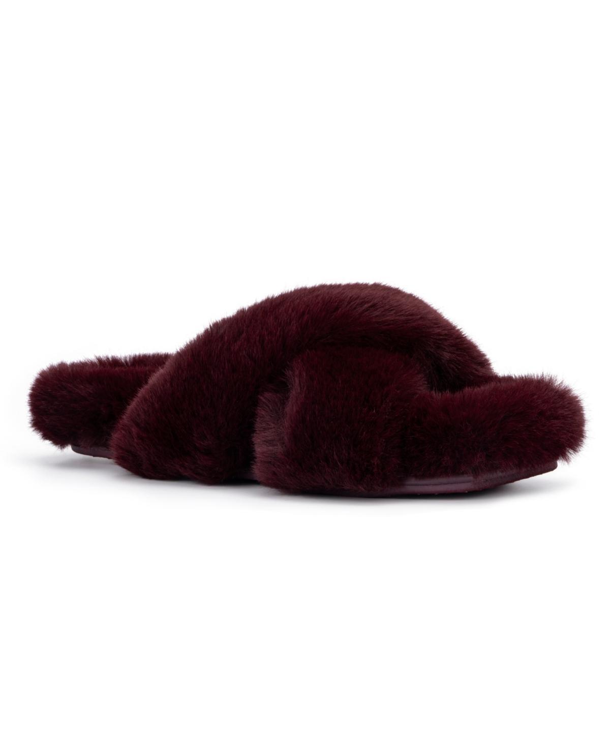 Womens Luna Furry Slides Product Image