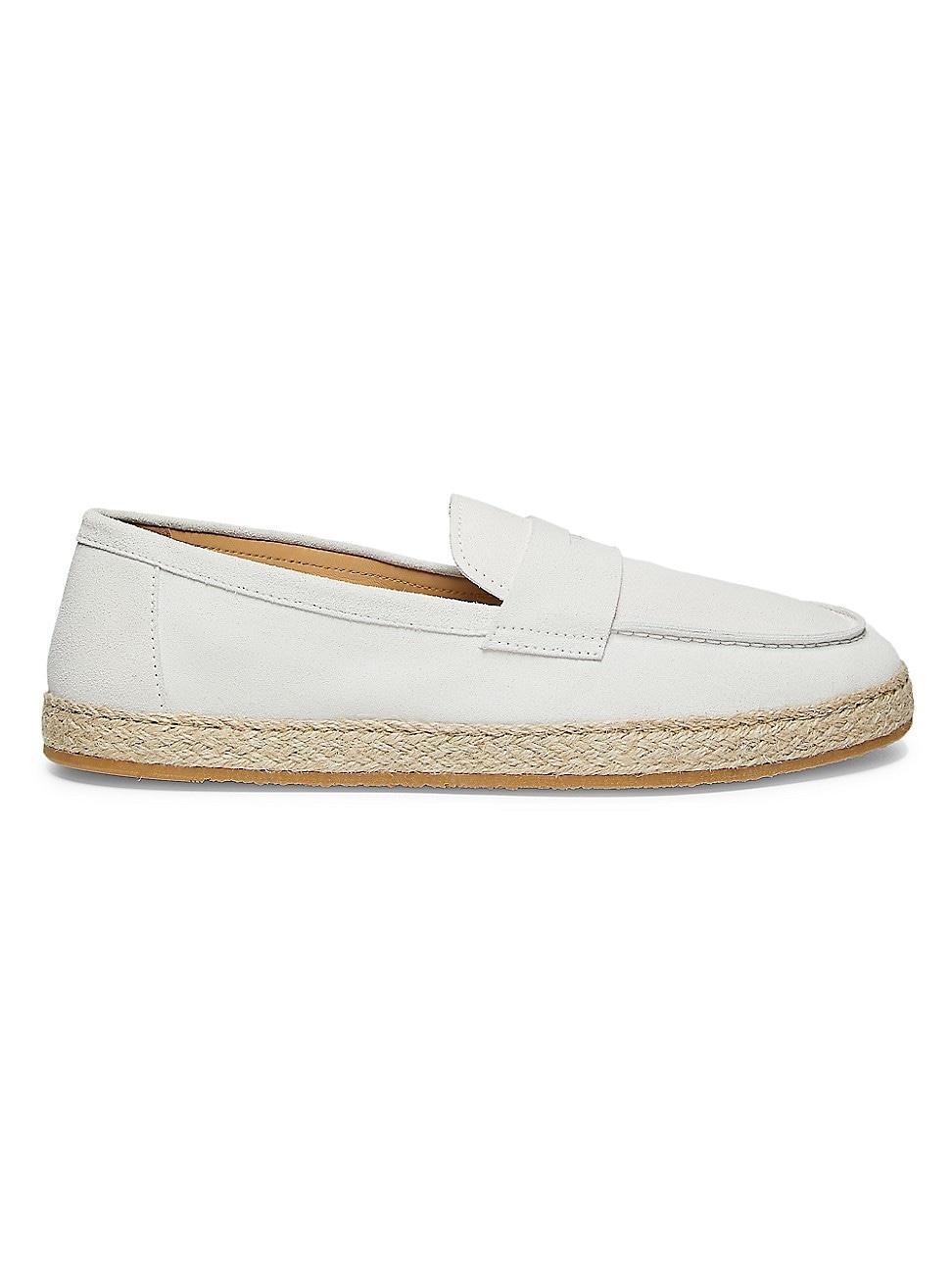 Mens Suede Espadrille Loafers Product Image
