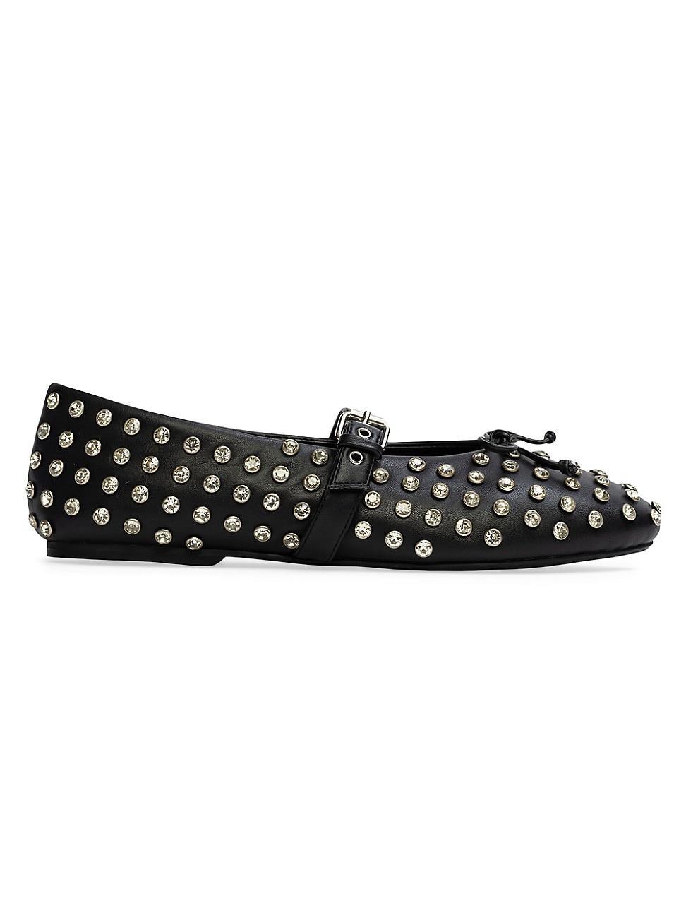 Womens Mimi Studded Ballerina Flats Product Image