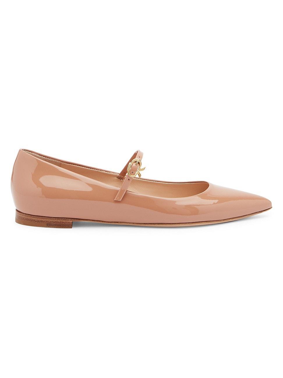 Womens Patent Leather Ballet Flats Product Image