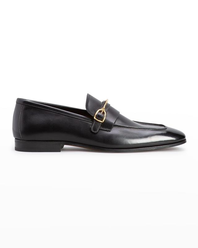 Mens Jack Burnished Leather Loafers Product Image