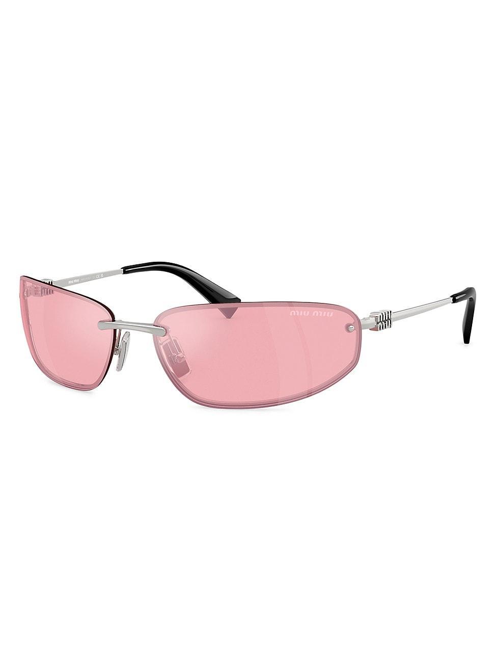 Womens 69MM Oval Sunglasses Product Image