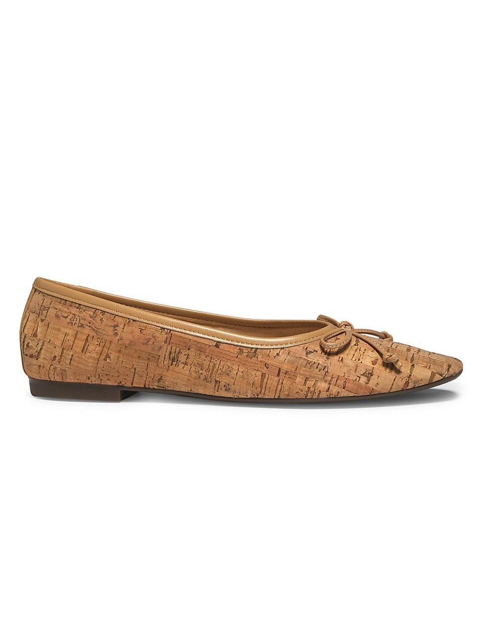 Womens Cork Ballet Flats Product Image