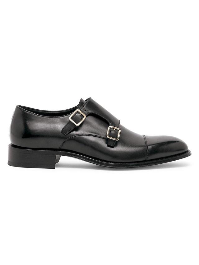 Men's Claydon Leather Double-Monk Strap Loafers Product Image