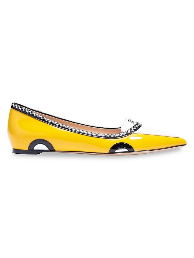 Womens Gogo Patent Leather Flats Product Image