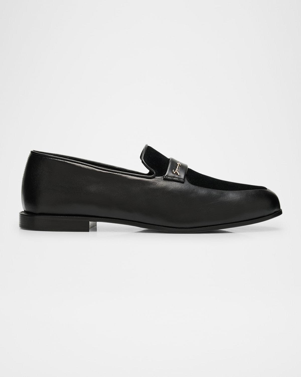 Mens Show Leather and Suede Penny Loafers Product Image