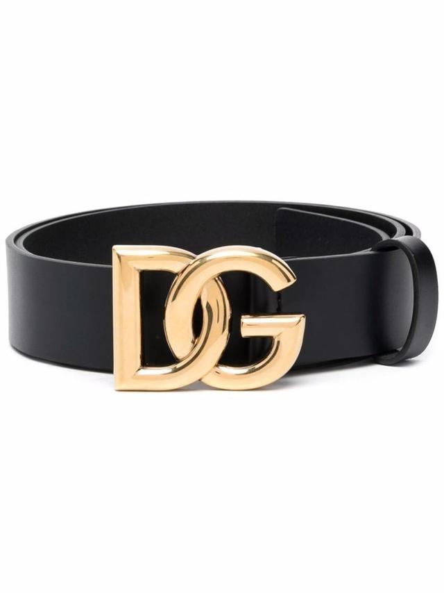 Logo-plaque Buckle-fastening Belt In Black Product Image