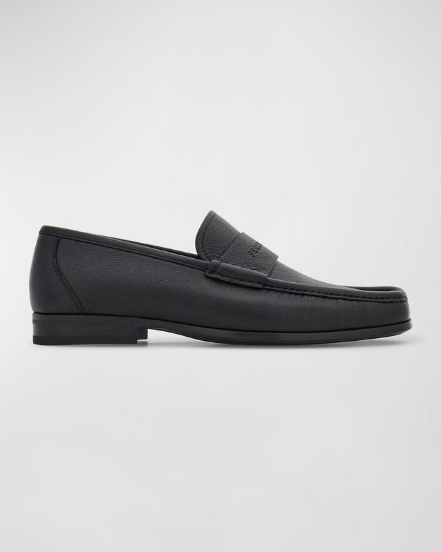 Mens Dupont Logo-Embossed Leather Loafers Product Image