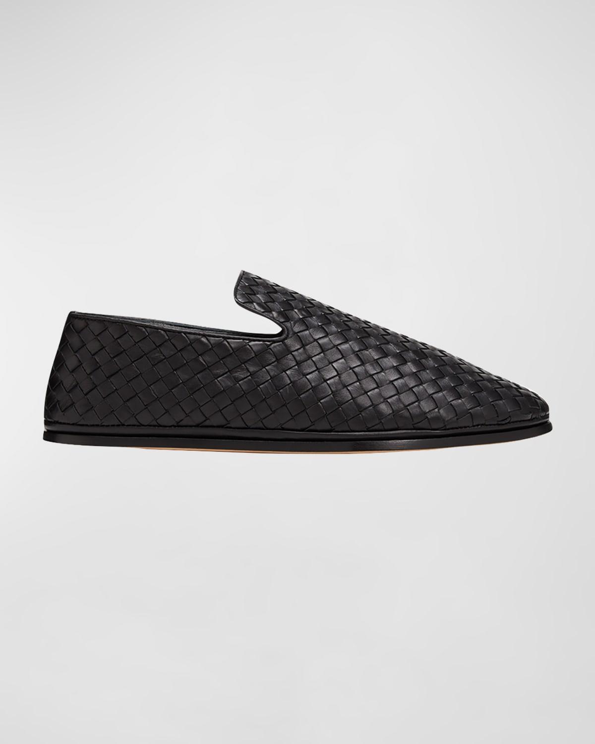 Men's Sunday Intrecciato Leather Slippers Product Image