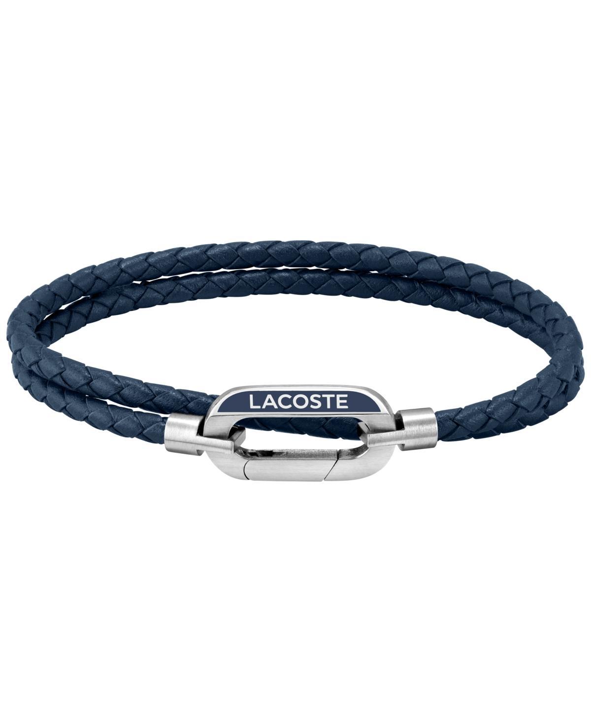 Lacoste Mens Braided Leather Bracelet Product Image