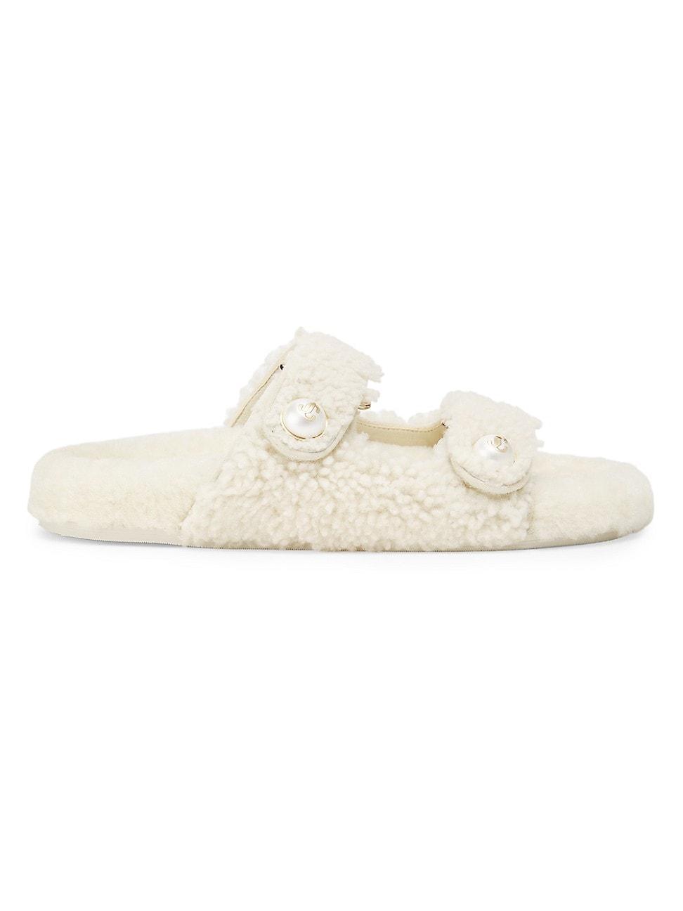 Womens Fayence Shearling Sandals Product Image