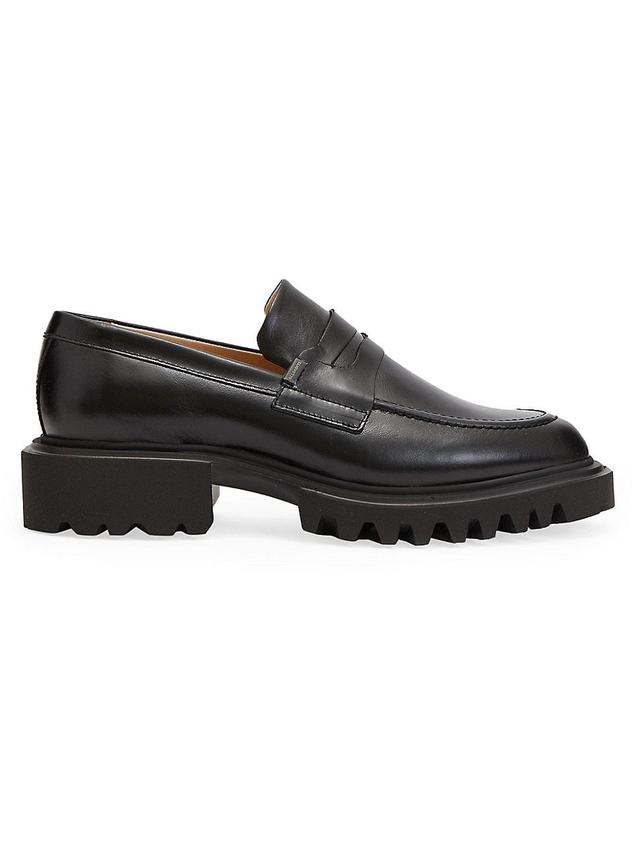 AllSaints Lola Lug Sole Penny Loafer Product Image