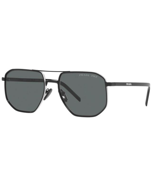 Prada 57mm Polarized Square Sunglasses Product Image