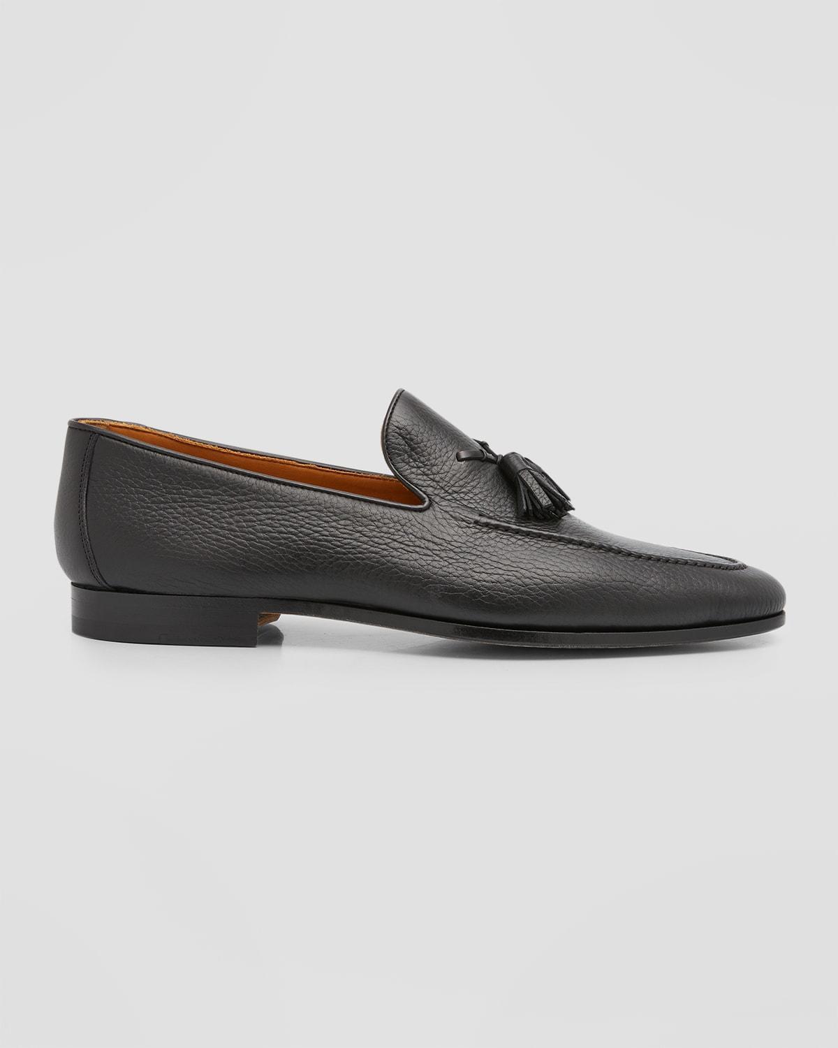 Men's Seneca Grained Leather Tassel Loafers Product Image