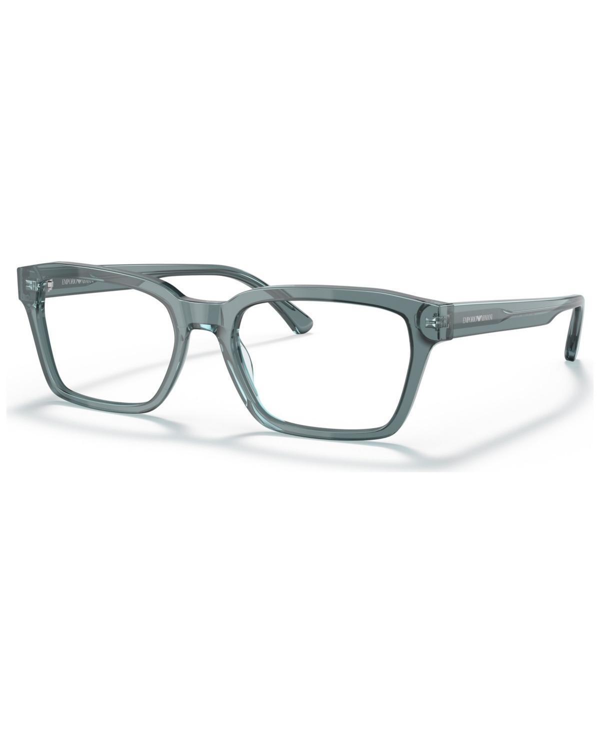 Emporio Armani Mens Rectangle Eyeglasses, EA319255-o Product Image