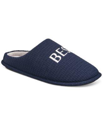 Club Room Mens Best Dad Embroidered Slippers, Created for Macys Product Image