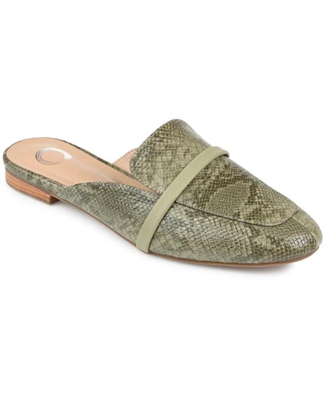 Journee Collection Reneye Womens Mules Green Product Image